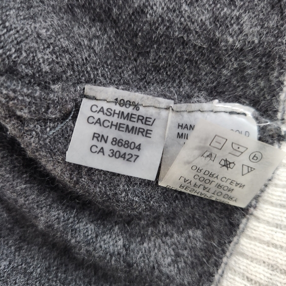 MAGASCHONI 100% cashmere cardigan gray and beige (probably medium) - Picture 8 of 11